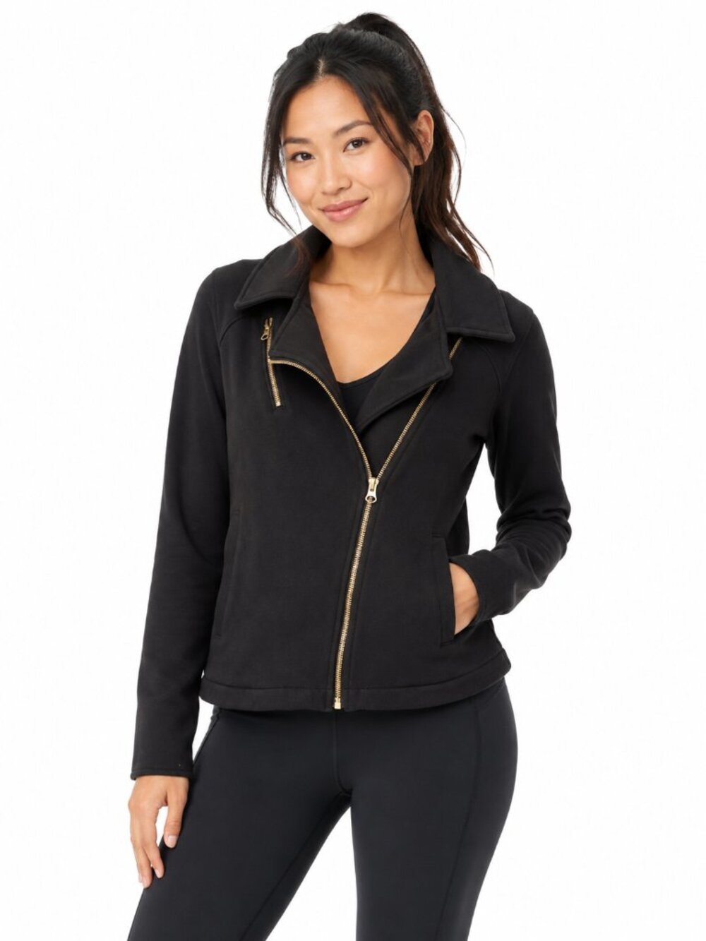 Lululemon Black Gold Knit Peacoat Sweatshirt Size 4